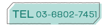 お電話でのお問合せは03-6802-7451